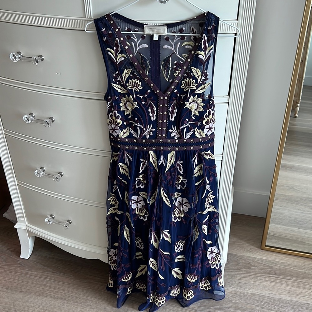 Embroidered Anthropologie dress